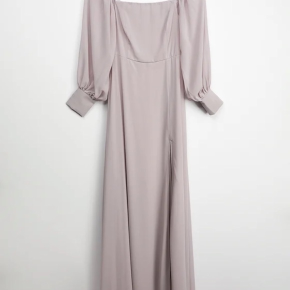 Lulu’s Chiffon Long Sleeve Maxi Dress - Picture 7 of 7